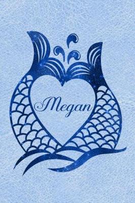 Book cover for Daily Journal Diary - Personalized Mermaid Tails - Megan