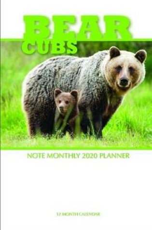 Cover of Bear Cubs 5 x 8 Weekly 2020 Planner