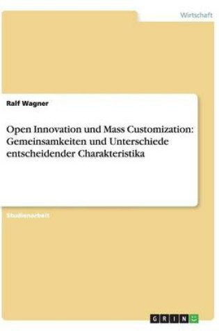 Cover of Open Innovation und Mass Customization