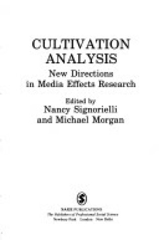 Cover of Cultivation Analysis