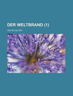 Book cover for Der Weltbrand (1)