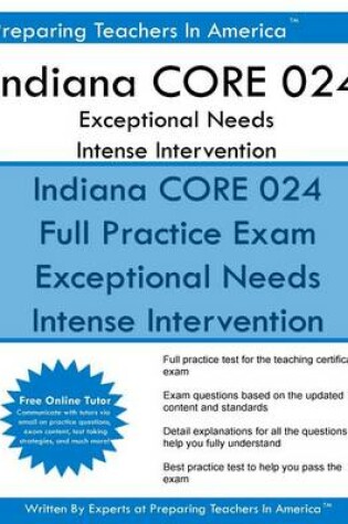 Cover of Indiana CORE 024 Exceptional Needs i Intense Intervention