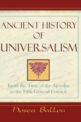 Cover of Ancient History of Universalism