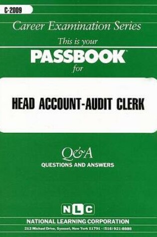Cover of Head Account-Audit Clerk