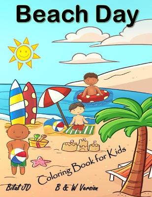 Book cover for Beach Day Coloring Book