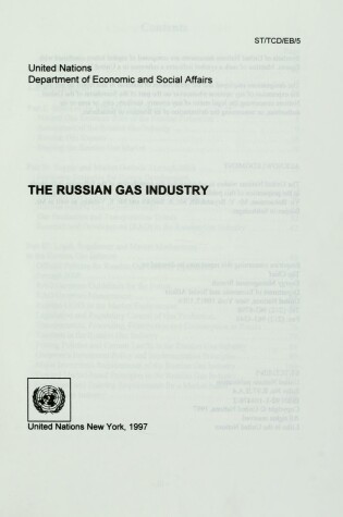 Cover of The Russian Gas Industry