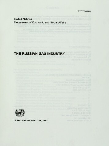 Book cover for The Russian Gas Industry