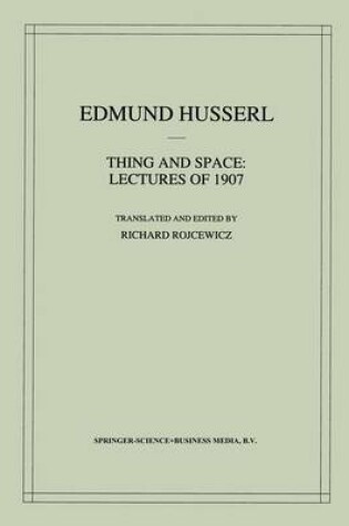 Cover of Thing and Space