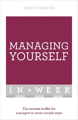 Book cover for Managing Yourself In A Week
