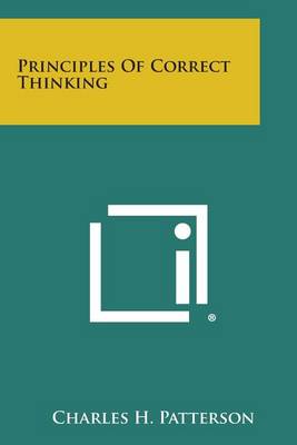 Book cover for Principles of Correct Thinking