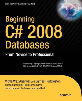 Book cover for Beginning C# 2008 Databases: From Novice to Professional