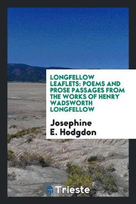 Book cover for Longfellow Leaflets