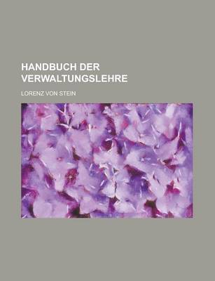 Book cover for Handbuch Der Verwaltungslehre