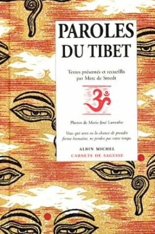 Cover of Paroles Du Tibet