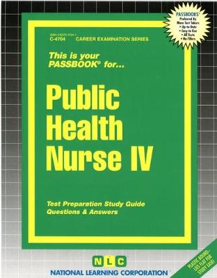 Book cover for Public Health Nurse IV