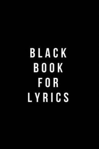 Cover of Black Book For Lyrics