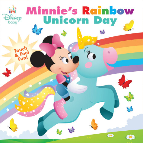 Book cover for Disney Baby: Minnie's Rainbow Unicorn Day