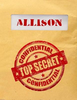 Book cover for Allison Top Secret Confidential