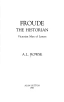 Book cover for Froude the Historian