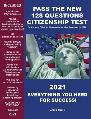 Book cover for Pass the New 128 Questions Citizenship Test