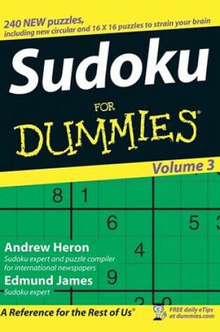 Cover of Sudoku For Dummies, Volume 3