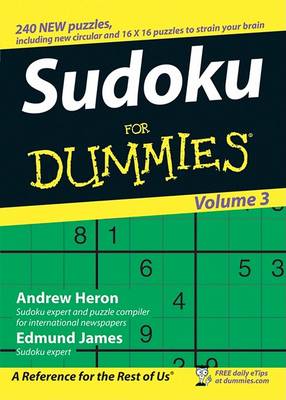 Book cover for Sudoku For Dummies, Volume 3