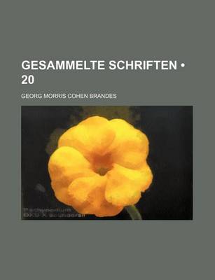 Book cover for Gesammelte Schriften (20)