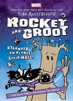 Book cover for Rocket and Groot: Stranded on Planet Strip Mall!