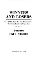 Book cover for Winners and Losers