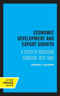 Book cover for Economic Development and Export Growth