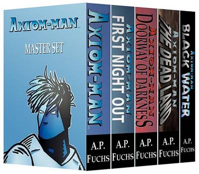 Book cover for A.P. Fuchs Library Vol. 1, Boxed Set (the Axiom-Man Saga - Four Books Plus Bonus Short Story)