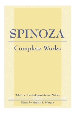 Cover of Spinoza: Complete Works