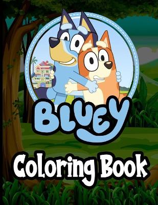 Book cover for Bluey Coloring Book