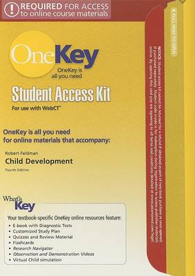 Book cover for OneKey WebCT, Student Access Kit, Child Development