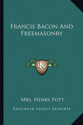 Book cover for Francis Bacon and Freemasonry