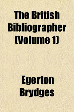 Cover of The British Bibliographer Volume 2