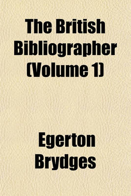 Book cover for The British Bibliographer Volume 2