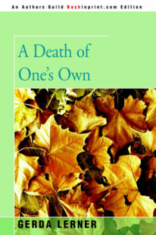 Cover of A Death of One's Own