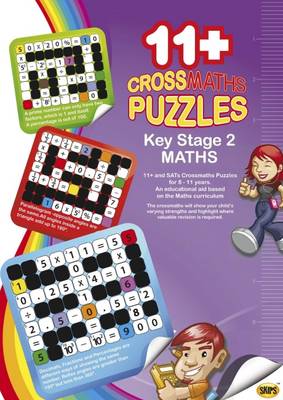 Book cover for 11+Crossmaths Puzzles Key Stage 2 Maths