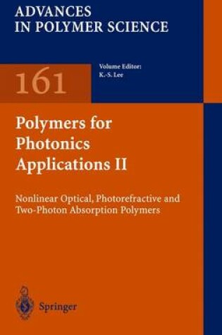 Cover of Polymers for Photonics Applications II