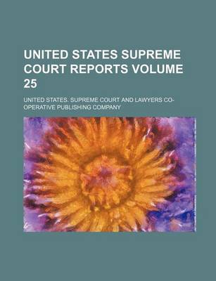 Book cover for United States Supreme Court Reports Volume 25