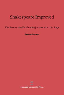 Book cover for Shakespeare Improved