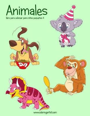 Cover of Animales libro para colorear para niños pequeños 4