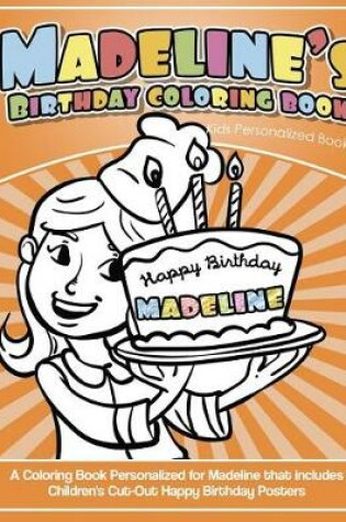 Cover of Madeline's Birthday Coloring Book Kids Personalized Books
