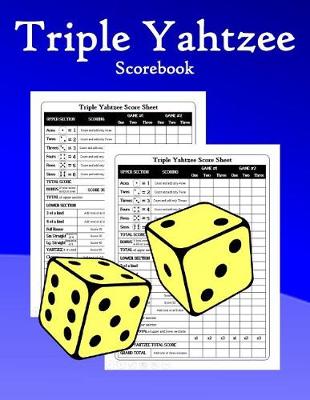 Book cover for Triple Yahtzee Scorebook