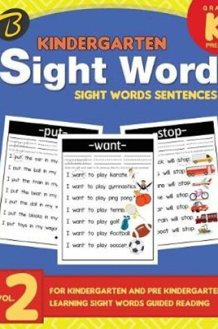 Cover of Kindergarten Sight Words