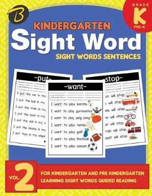 Book cover for Kindergarten Sight Words