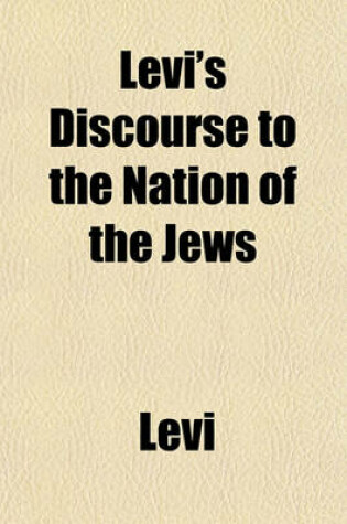 Cover of Levi's Discourse to the Nation of the Jews