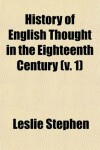 Book cover for History of English Thought in the Eighteenth Century (Volume 1)
