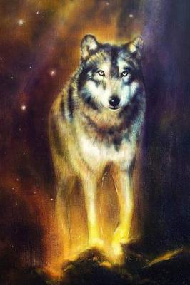 Book cover for Cosmic Wolf Spirit Guide Illustration Journal